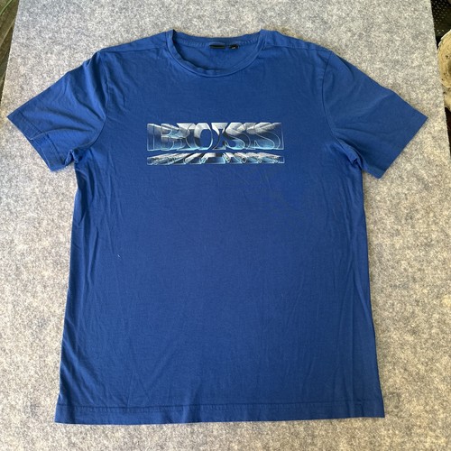 Hugo Boss Men's Regular Fit Graphic Printed Logo T Shirt in