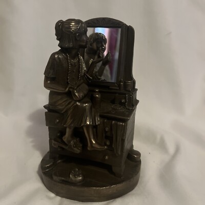 Genesis Fine Arts Heredities  Lady Lipstick  99 Bronze Sculpture Signed