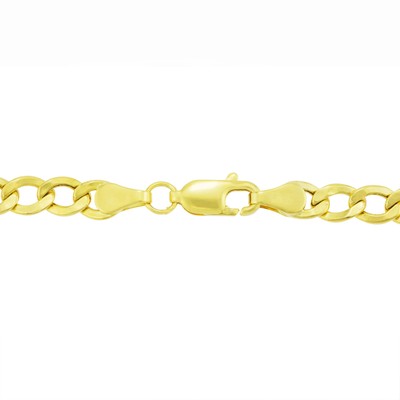 Pre-owned Nuragold 10k Yellow Gold 4.5mm Womens Curb Cuban Italian Link Chain Pendant Necklace 16"