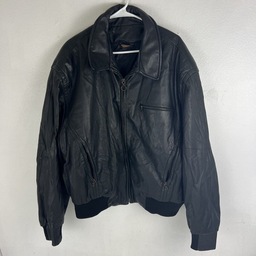 ジャケット・アウター VINTAGE SERAPHIN LEATHER FIELD JACKET LUXURY Men's SERAPHIN HERMES Peau Skin Black Leather Coat