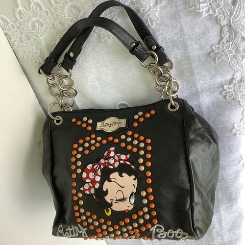 ★TOUT Y EST★ Betty Boop Glossy Leather Mini Shoulder Bag B Betty Boop bags - Betty Boop Mini Lacquer bag Scooter