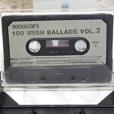 Soodlum's 100 Irish Ballads Vol 2 Cassette Album Tape