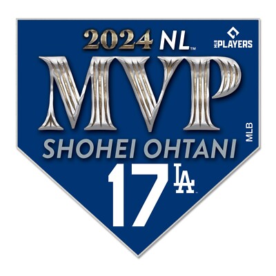LA Dodgers Shohei Ohtani 2024 National League MVP Home Plate Shaped Lapel Pin