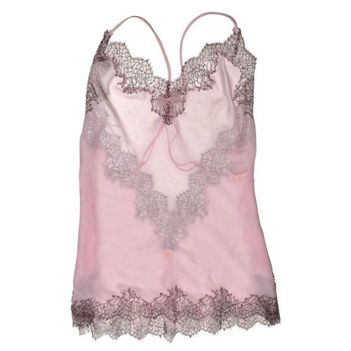 Victoria's Secret Black Pink Lace Trim Lingerie Slip Dress XS | eBay