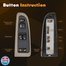 ASOPARTS 15883322 Front Driver Side Power Window Switch and Tan Bezel Assembly with Folding Mirror Switch Fit for 2003-2007 Chevy Silverado, 2003-2007 GMC Sierra 920-024 Replaces DWS-248