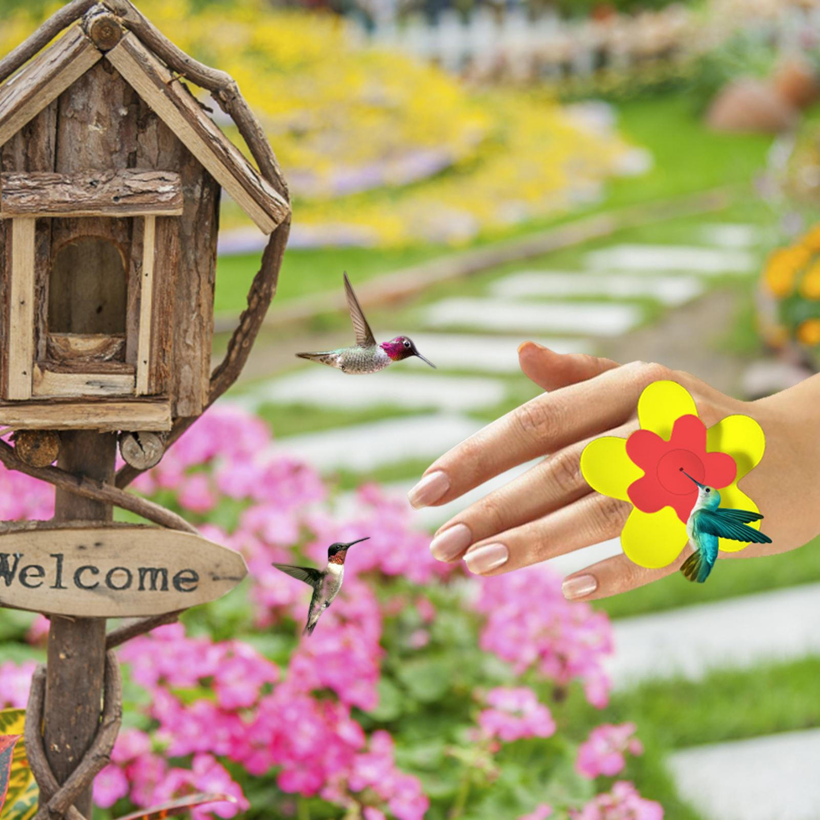 S With Suction Cup Mini Birds Feeder Pets Tools