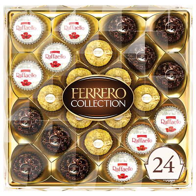 Premium Assorted Hazelnut, Milk, Dark Chocolate, and Coconut, 24 Count
