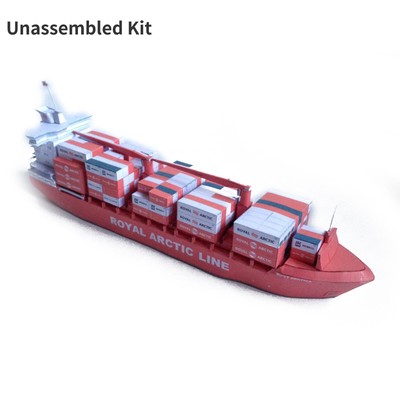 DIY 1:400 Danish Container Ship Mary Arctica Paper Ship Model Handmade Craft A
