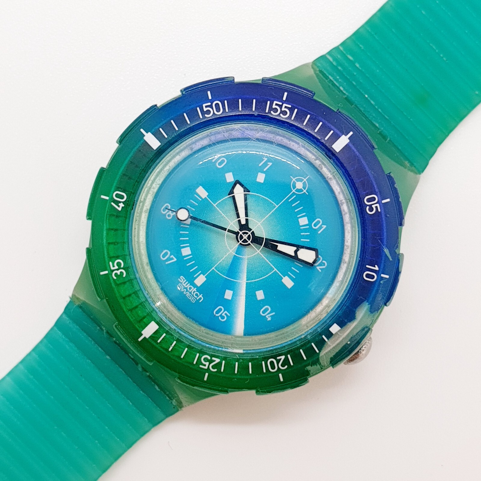 時計 Swatch Scuba 2000 2000 Vintage Retro Swatch Scuba Quartz Watch with Minimal