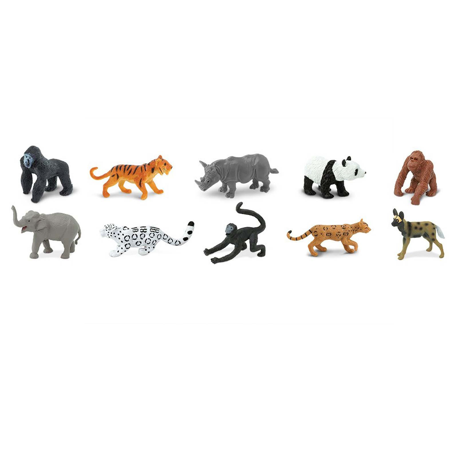 Исчезающие виды наземных животных Toob Mini Figures Safari Ltd НОВЫЕ игрушки