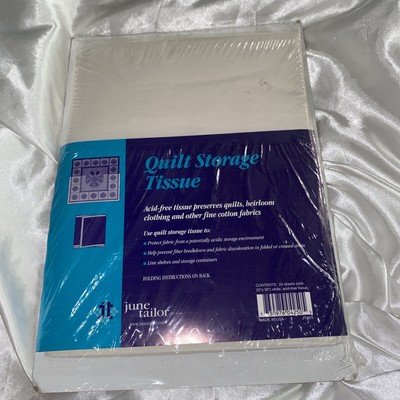 June Taylor QUILT STORAGE TISSUE New, Sealed Package of 20 sheets 20x30'' S
