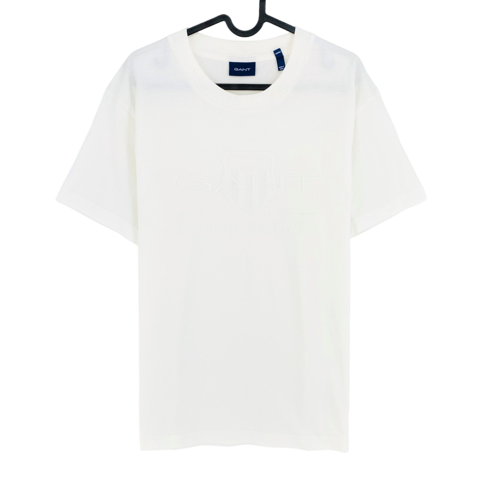 GANT White Tonal Archive Shield Crew Neck T Shirt Size XL | eBay
