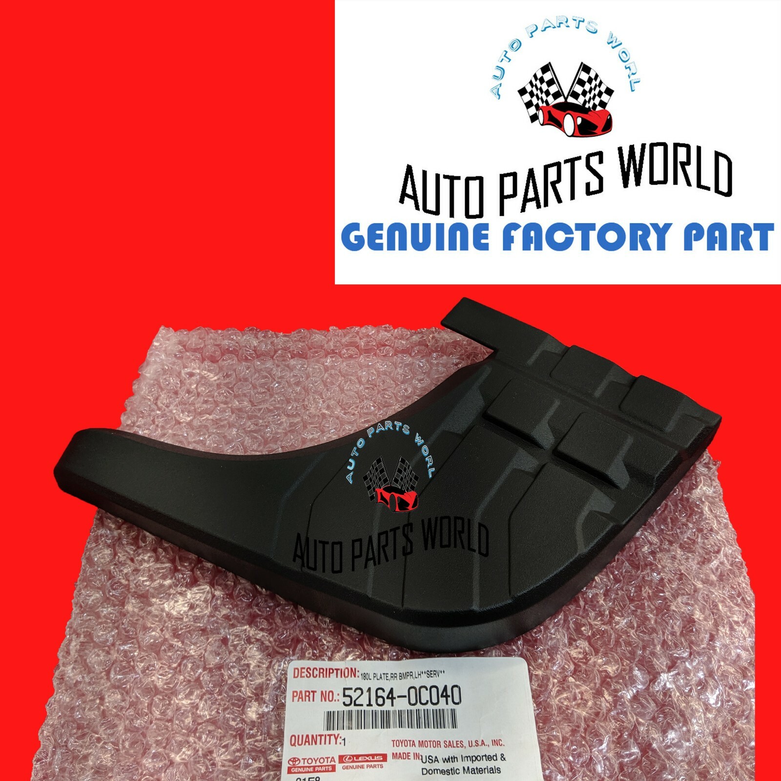 NEW GENUINE OEM TOYOTA 07-13 TUNDRA REAR BUMPER STEP PAD DRIVER SIDE 52164-0C040