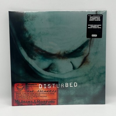 Disturbed The Sickness 25th Anniversary LP New Limited Edition Milky Clear Vinyl