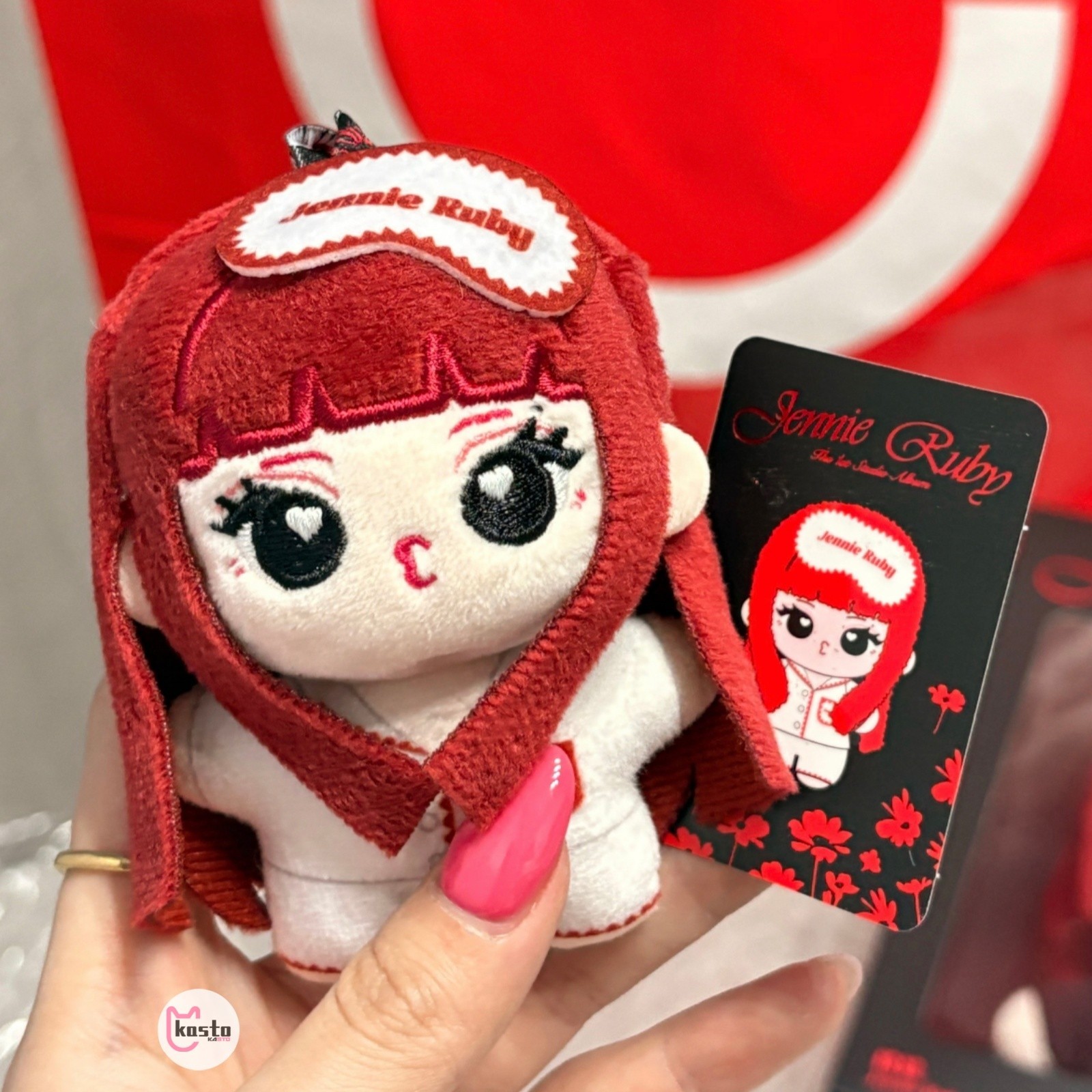 Miniso Jennie Ruby Plush Doll 10cm Pop Up Store Blackpink CHINA