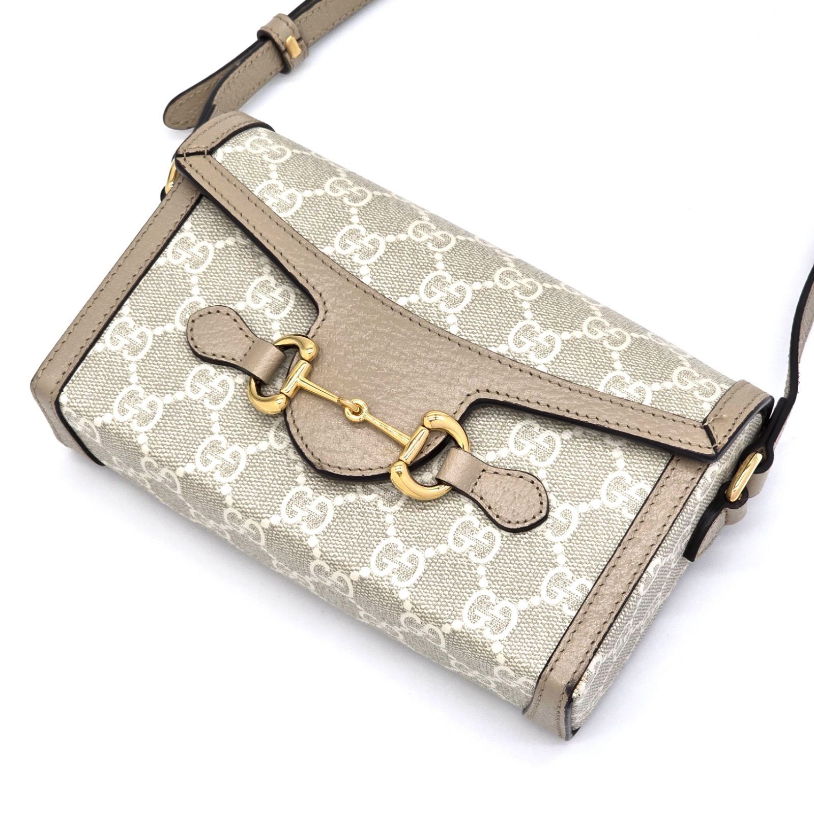 GUCCI GG Supreme Horsebit 1955 Shoulder Bag 699296 | eBay