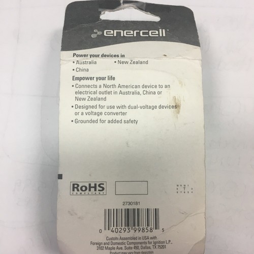 Enercell US To Australia / China Plug Adapter 2730181