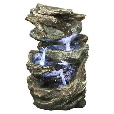 Fountain-Log /Stone Waterfall with LED
