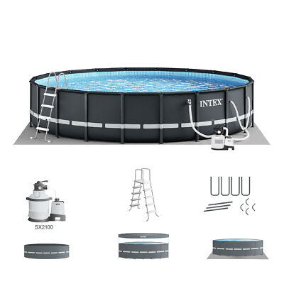 20'x48'' Ultra XTR Frame Pool Set w/2100 GPH Filter + Accessories (Open Box)