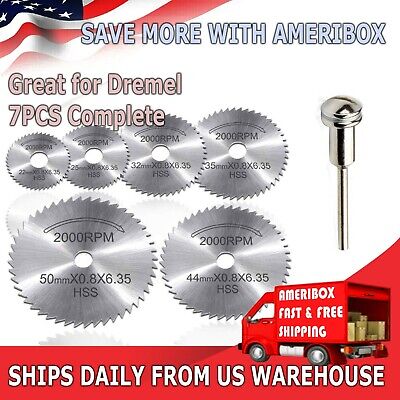 Circular Saw Disc Set Dremel Accessory Mini Drill Rotary Tool Wood Cutting Blade