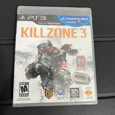 NEW PS3 (PlayStation 3) Killzone 3 Video Game Not For Resale FACTORY SEALED