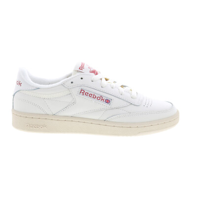 Reebok Club C 85 Vintage Womens White Leather Lifestyle Sneakers Shoes