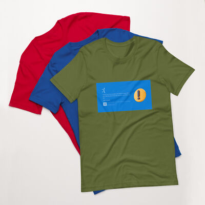 (BSoD) Blue Screen of Death Unisex t-shirt