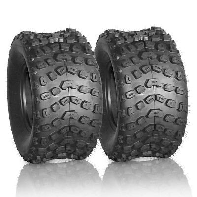 Set of 2 22x11-10 ATV UTV Tires All Terrain AT 6 Ply Rated 22x11x10 Tubeless