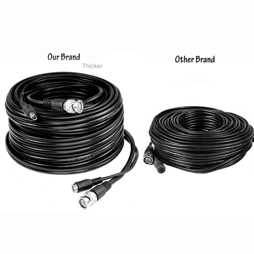 Five Star Cable RG59 100ft siamese combo cable for TVI, CVI, AHD and HD-SDI with
