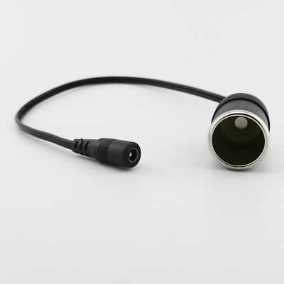 Car Cigarette Lighter Female Socket to 5.5 x 2.1mm Female DC Adapter Cord Cable