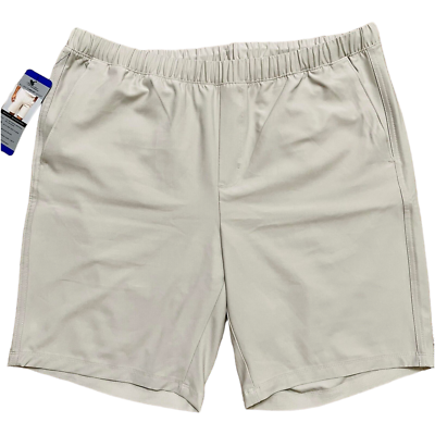 Greg Norman Men s Pull on All Day Comfort Shorts TAN 1557519 Size XL