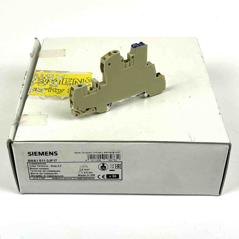 Siemens 8wa1 011-3jf17 Instalationsklemme 2,5mmÂ² Beige (20stk.), Ovp