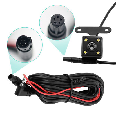5 Pin 4 LED Universal Waterproof Backup Parking Camera Reverse Rear View Camera