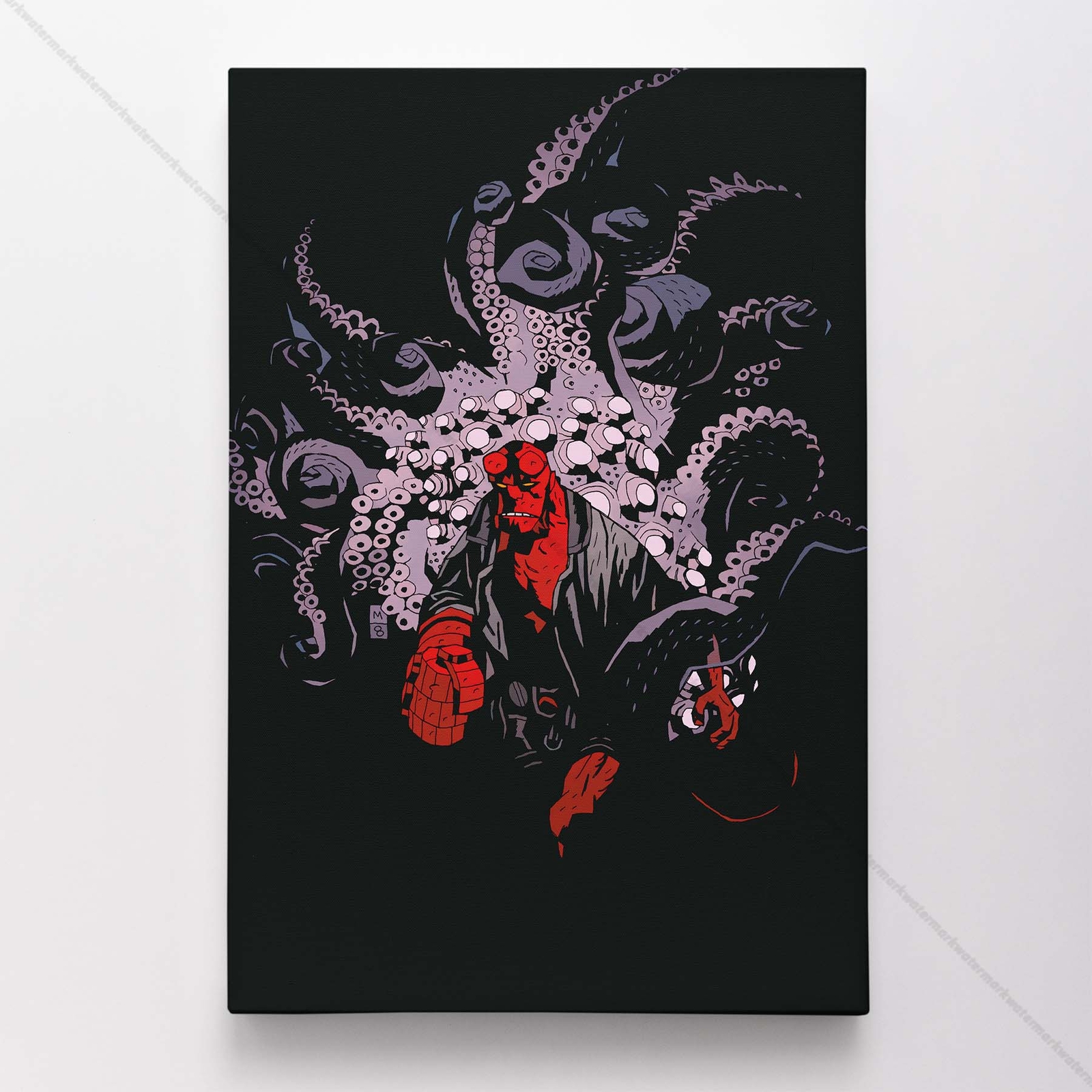 Hellboy Poster Canvas Superhero Comic Book Art Print #091