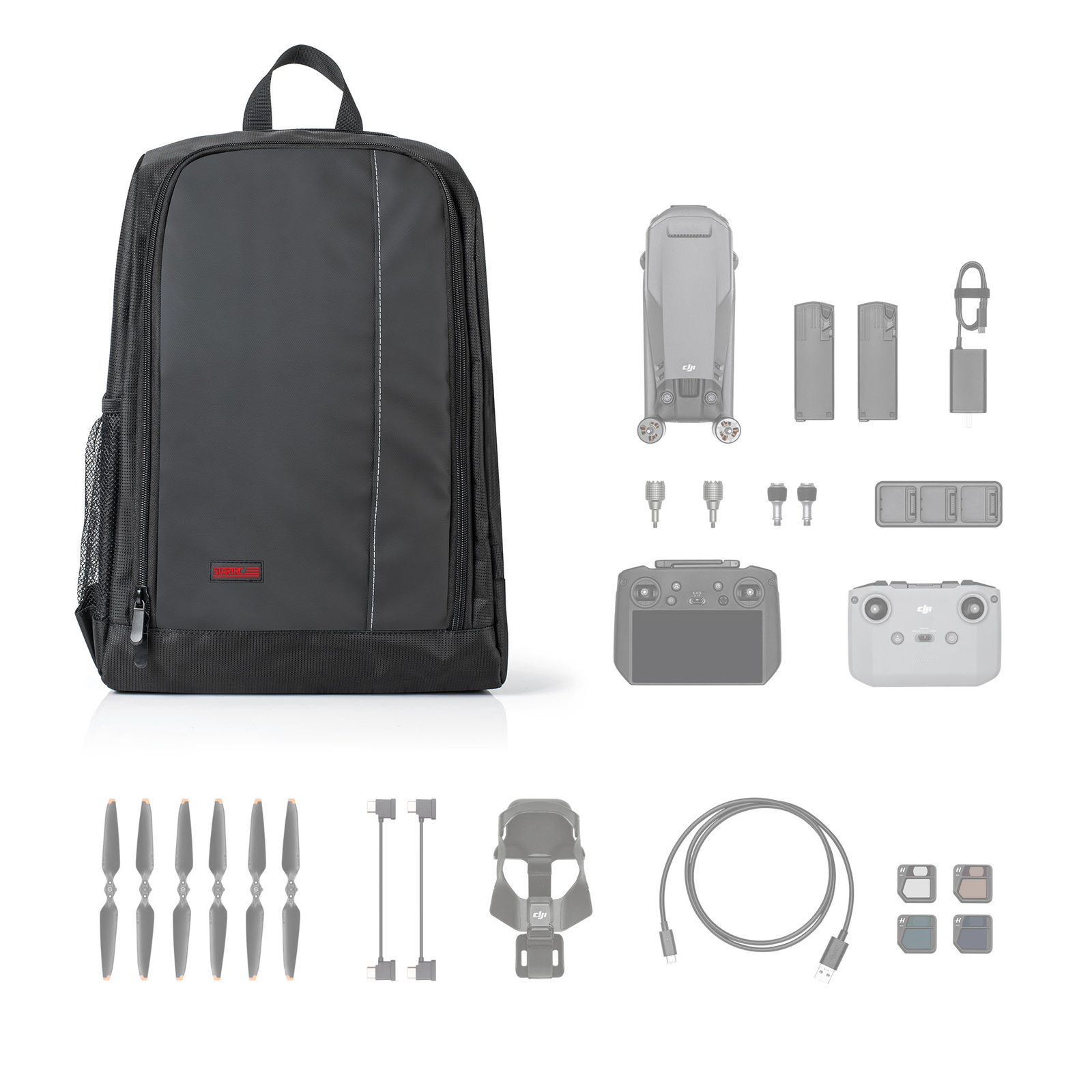 For DJI Mavic 3 Backpack Waterproof Carrying Case Shoulder Bag Storage Bag Case
