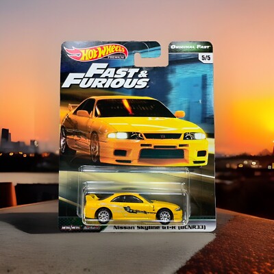 2017 Hot Wheels Premium Original Fast & Furious 5/5 Nissan Skyline GT-R (BNR33)
