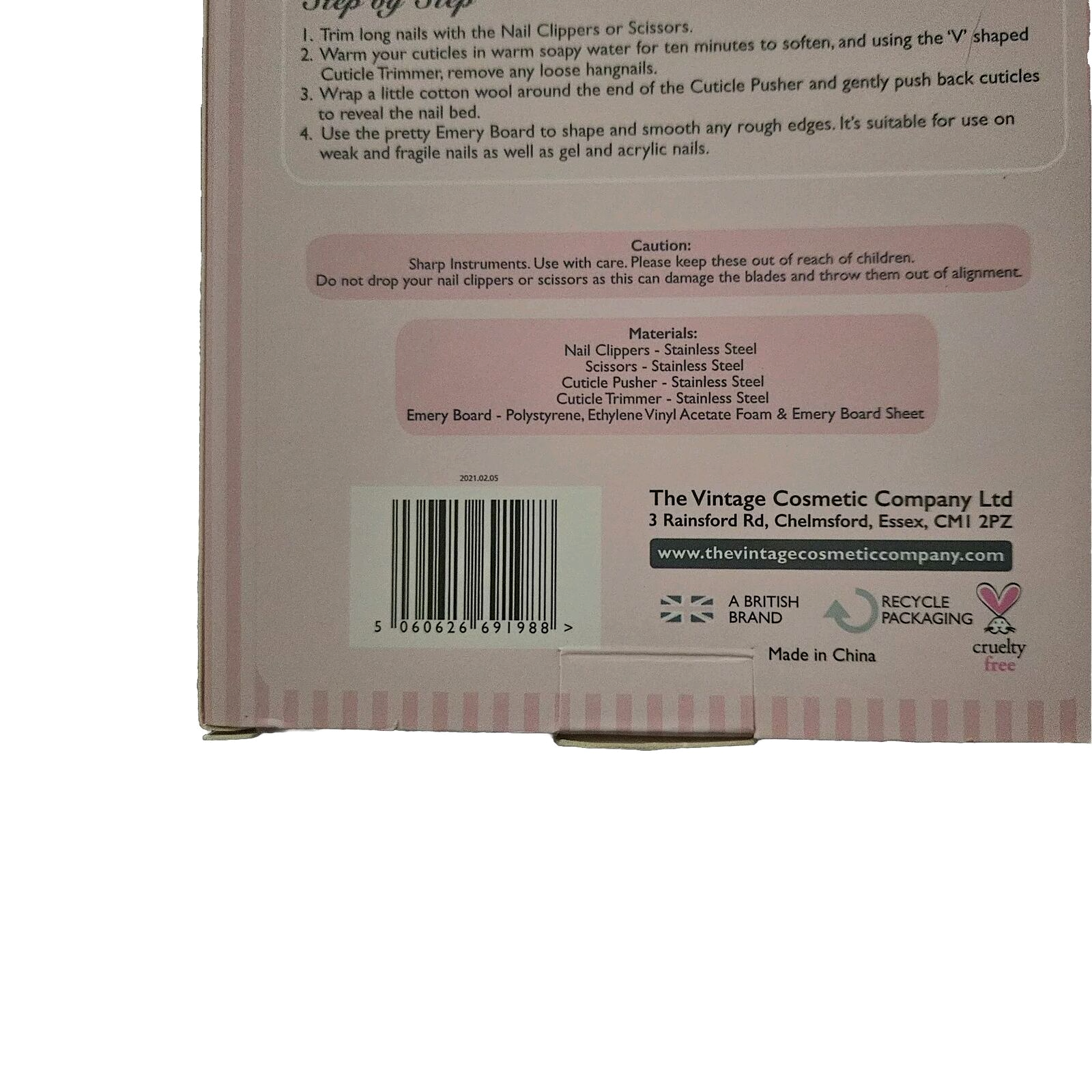 The Vintage Cosmetic Co • Nailed It Gift Set • 5 Piece • High Quality • NIB