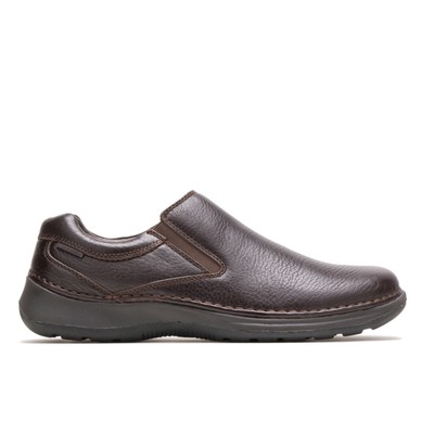 

Мужские мокасины Hush Puppies Lunar II темно-коричневые кожаные 7 M Мокасины кожаные, Dark brown leather