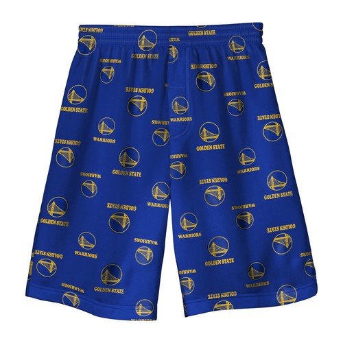 Шорты с цветным принтом для мальчиков NBA Kids (4-7 лет) от команды Голден Стэйт Уорриорз