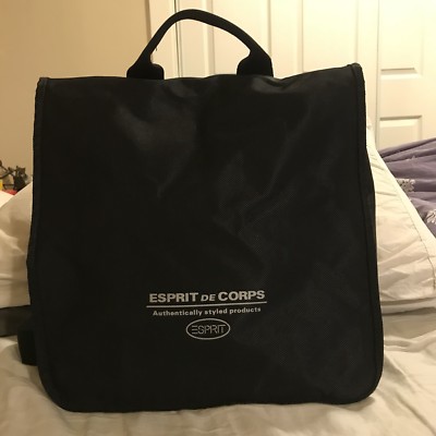 esprit Vintage 90 s Black Square Backpack