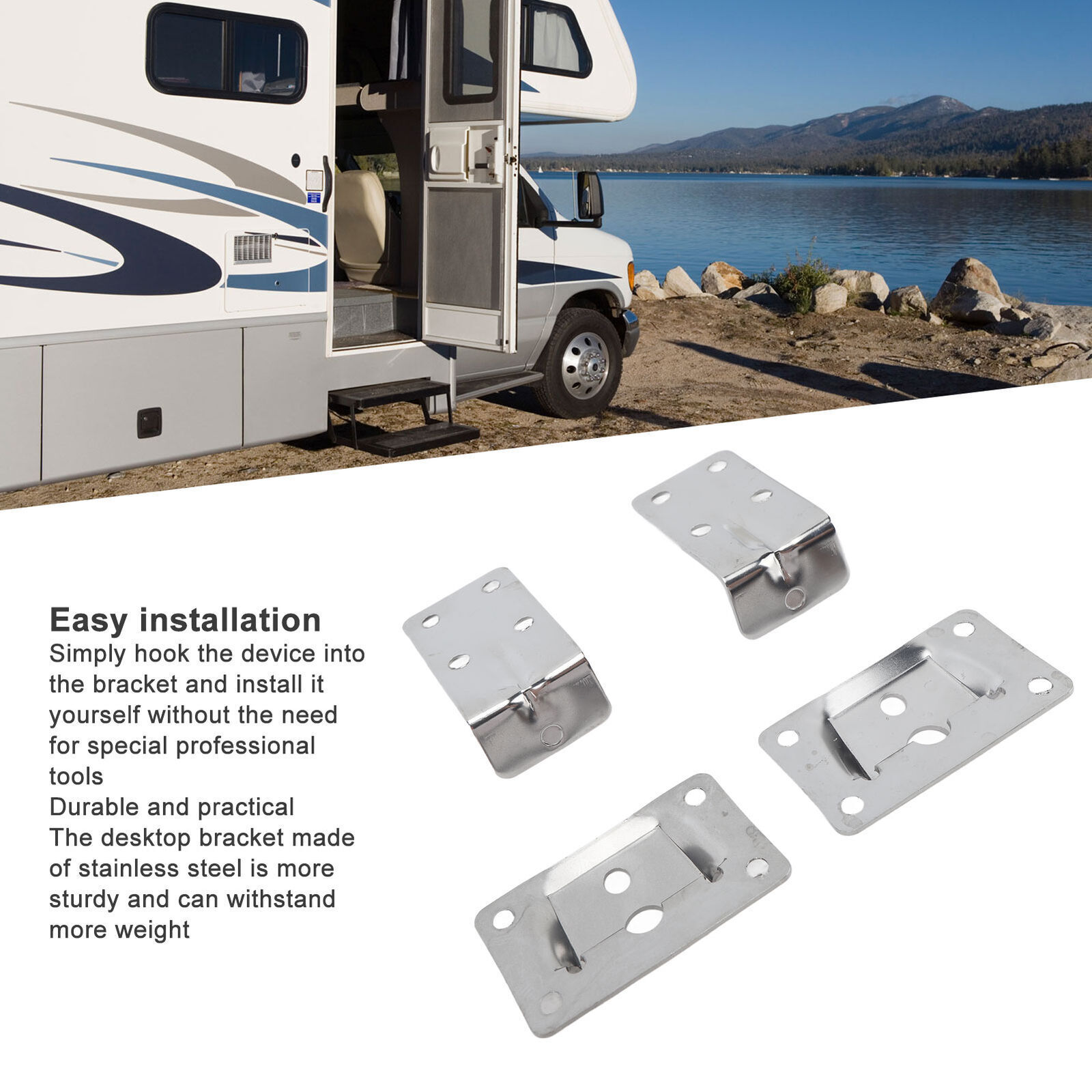 RV Table Leg, Stainless Steel Removable Adjustable Desktop Table ...