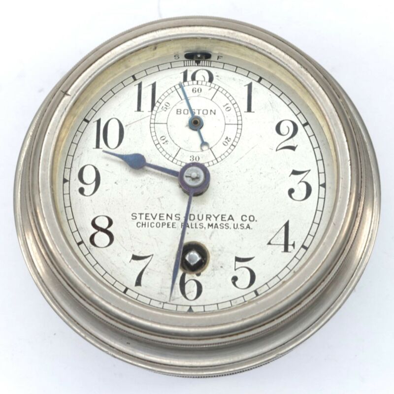 Boston / Chelsea / Car Clock Antique - Stevens-Duryea Co. - Running - VS20