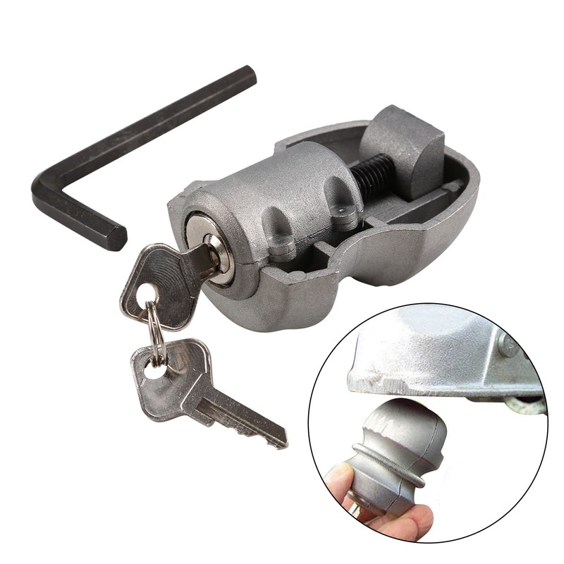Insertable Universal Hitchlock Trailer Hitch Coupling Lock Tow Ball