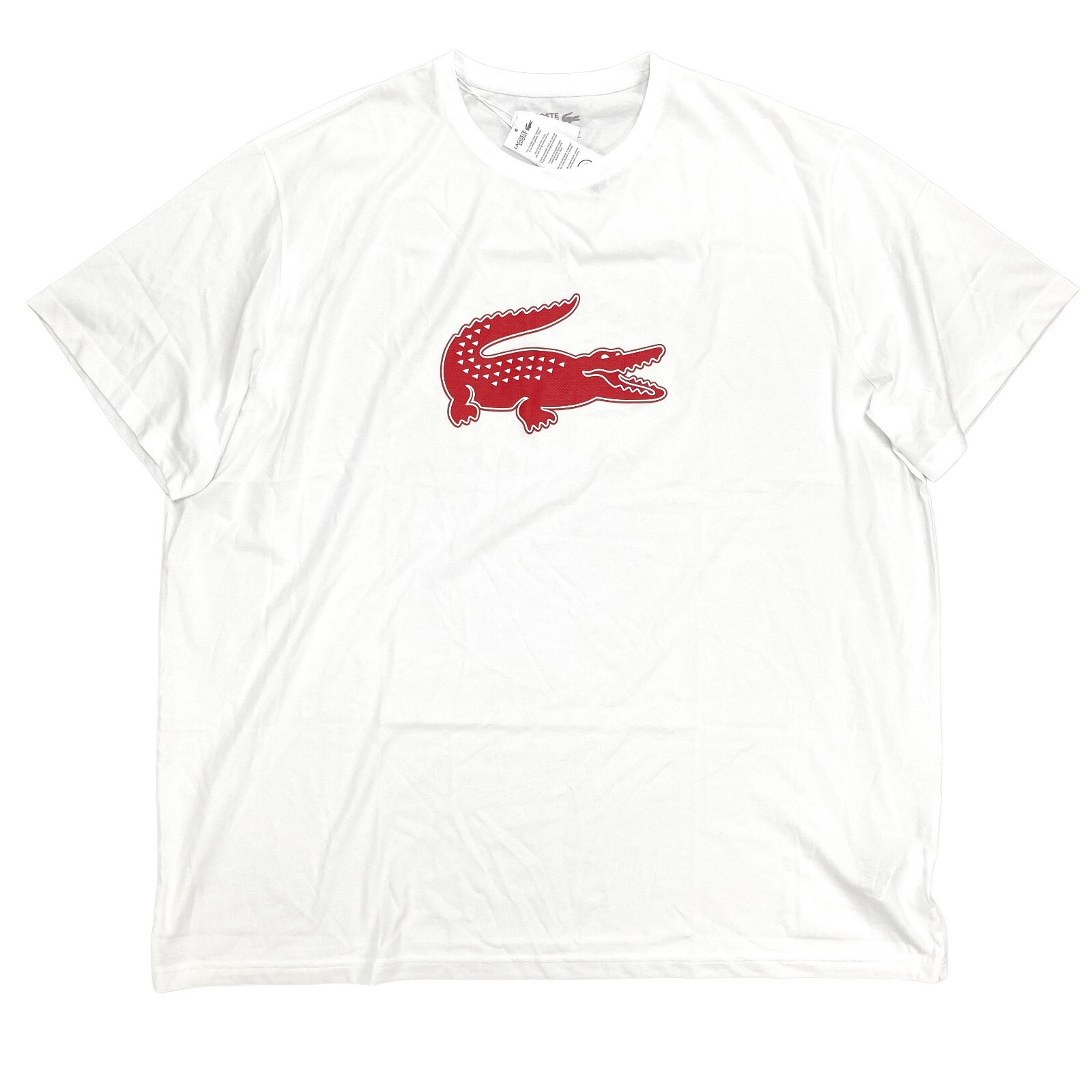

Мужская футболка Lacoste SPORT с логотипом Big - Tall Crocodile TH6232-B6C (11L / 4XLT), Белый, TH6232-B6C