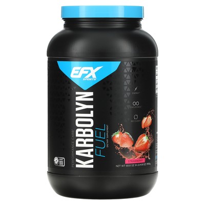 EFX Sports Karbolyn Strawberry 4 фунта 6 55 унций 2000 г без глютена, Informed Sport,