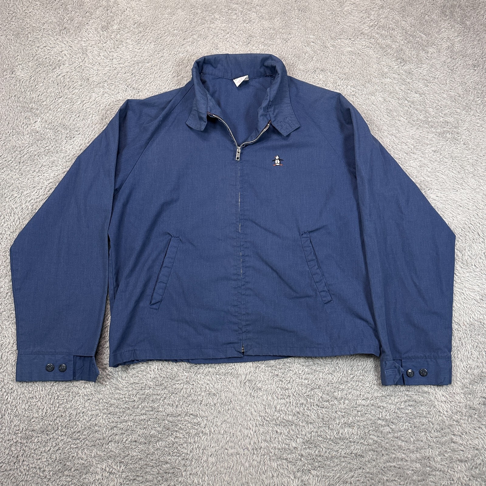ジャケット・アウター mun Vintage Grand Slam Munsingwear Jacket Mens L 70s Blue Full