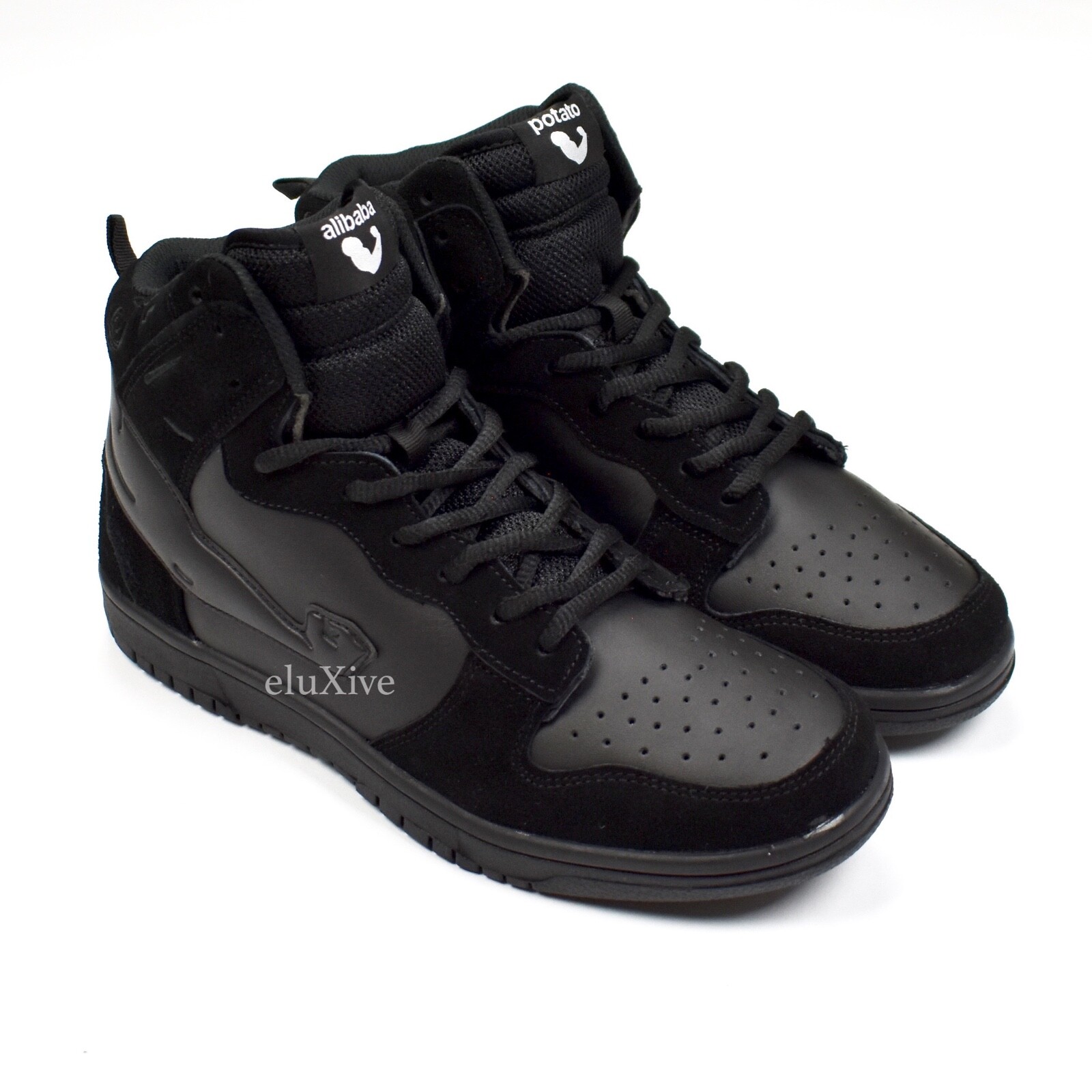 NWT Imran Potato Fake Ass Dunk High Alibaba Black Sneakers