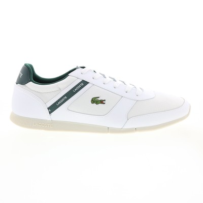 Lacoste Menerva Sport 0121 1 Мужские Белые Холстовые Кроссовки Lifestyle Обувь 9