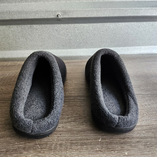 HomeIdeas Men's House Woolen Fabric Memory Foam Slippers - Size Small 7-8