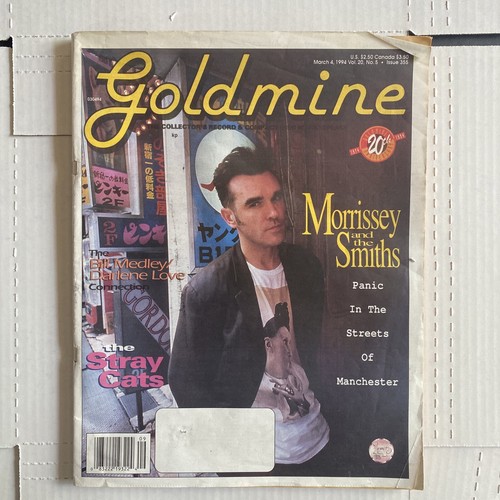 gold mine morrissey 特集 Goldmine Magazine Morrissey Cover Issue 355 March 4 1994 Vol